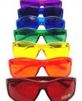 colored glasses